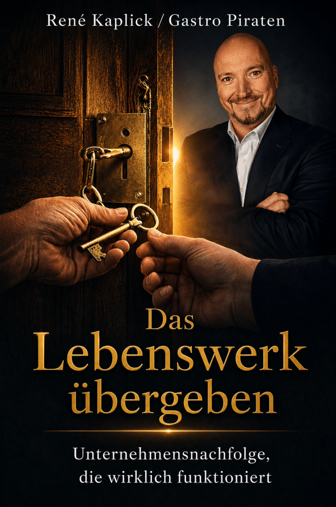 „Das Lebenswerk übergeben Buch Unternehmensnachfolge Gastronomie René Kaplick"